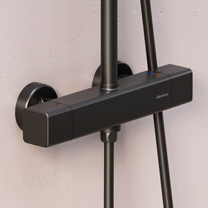 Душевая система Damixa Gala с термостатом, черный (953800300)