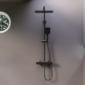 Душевая система Damixa Gala с термостатом, черный (953800300)