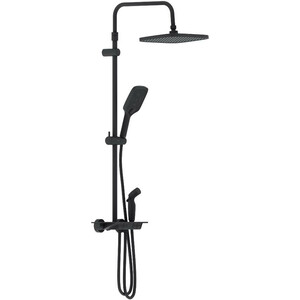 Душевая система Damixa Gala с термостатом и гигиенической лейкой, черный (953770300)