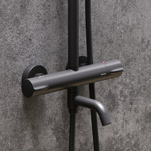 Душевая система Damixa Scandinavian Pure с термостатом, черный (936810300)