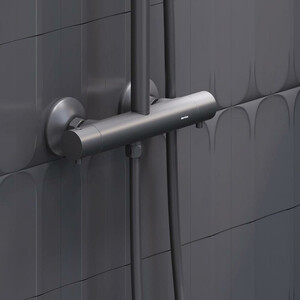 Душевая система Damixa Jupiter с термостатом, черный (977800300)