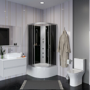 Душевая кабина Niagara NG-2509-14BKG 100х100х200