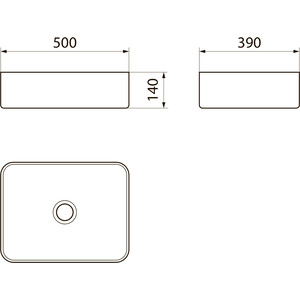 Раковина-чаша Point Меркурий 50х39 черная матовая (PN43832BM)