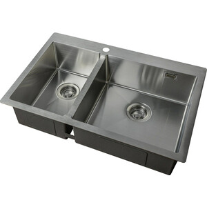 Кухонная мойка ZorG Light ZL R 780-2-510-R нержавеющая сталь