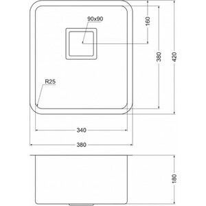 Кухонная мойка Oulin OL-0362 сатин