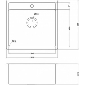 Кухонная мойка Oulin OL-F121X сатин