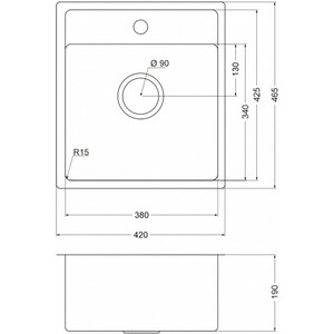 Кухонная мойка Oulin OL-FUR112 сатин
