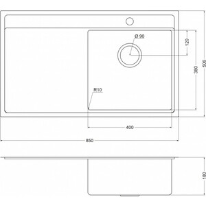 Кухонная мойка Oulin OL-S6101 сатин