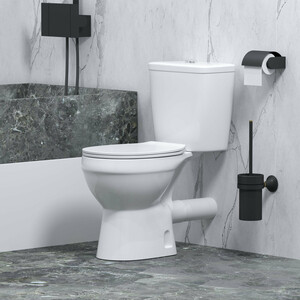 Унитаз-компакт безободковый Niagara Brava с сиденьем-микролифт (NG-9901)