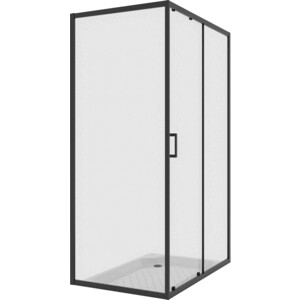 Душевой уголок Niagara Nova 100х80 прозрачный, черный (NG-6881-08 BLACK)