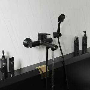 Смеситель для ванны Mixline ML23-01 черный (4610211000537)