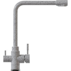 Смеситель для кухни Mixline ML-GS13 (310) с подключением фильтра, серый (4630099749748)