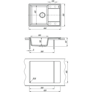 Кухонная мойка Lemark Imandra 640 жасмин