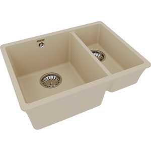 Кухонная мойка Lemark Sinara 550.2-U бежевый