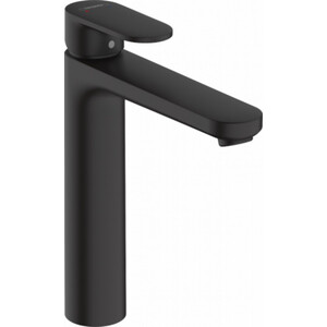 Смеситель для раковины Hansgrohe Vernis Blend с донным клапаном, матовый черный (71552670)