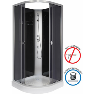 Душевая кабина Niagara Eco E90/13/TN/BK 90х90х200