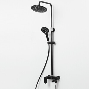 Душевая система Wasserkraft черный матовый (A17401)