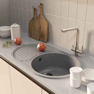 Кухонная мойка Mixline ML-GM16 NEW графит 342