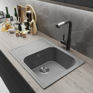 Кухонная мойка Mixline ML-GM18 NEW графит 342