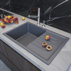 Кухонная мойка Mixline ML-GM19 NEW графит 342