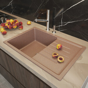 Кухонная мойка Mixline ML-GM19 NEW терракотовая 307