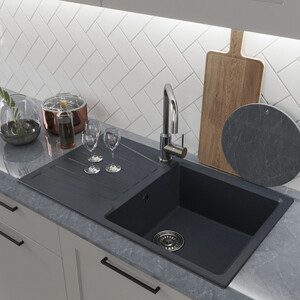 Кухонная мойка Mixline ML-GM20 NEW антрацит 343