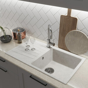 Кухонная мойка Mixline ML-GM20 NEW ультра-белая 341