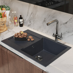 Кухонная мойка Mixline ML-GM31 NEW антрацит 343