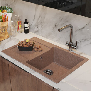 Кухонная мойка Mixline ML-GM31 NEW терракотовая 307