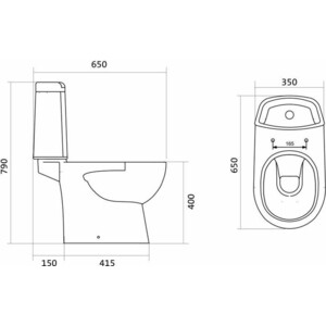 Унитаз-компакт Santek Остин с сиденьеммикролифт (1WH302419)