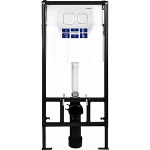 Инсталляция для унитаза Bettoserb Sava Fix Slim с клавишей смыва Smart белый глянец (312919)