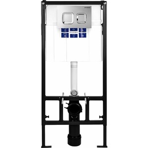 Инсталляция для унитаза Bettoserb Sava Fix Slim с клавишей смыва Smart хром глянец (312922)