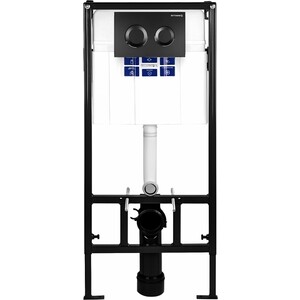 Инсталляция для унитаза Bettoserb Sava Fix Slim с клавишей смыва Cool черный матовый (312916)