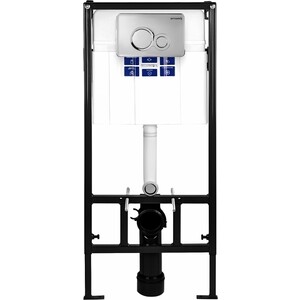 Инсталляция для унитаза Bettoserb Sava Fix Slim с клавишей смыва Twin хром глянец (312913)