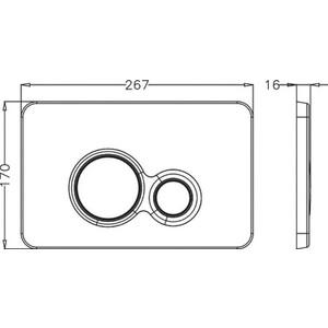 Инсталляция для унитаза Bettoserb Sava Fix Slim с клавишей смыва Twin хром глянец (312913)