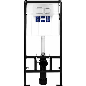 Инсталляция для унитаза Bettoserb Sava Fix Slim с клавишей смыва Smart хром матовый (312921)