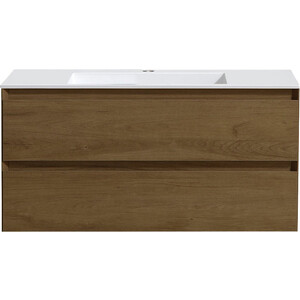 Тумба с раковиной Vincea Luka 100х47 T.Oak, раковина белая (VMC-2L100TO, VCB-13100W)