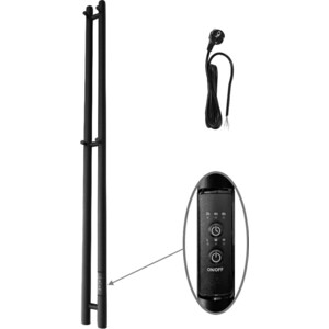 Полотенцесушитель электрический Маргроид Inaro 9x120 правый, черный матовый (Inaro-1206-1049-9005R)