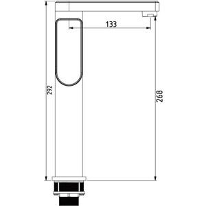 Смеситель для раковины Savol хром (S-600716G)