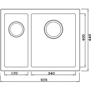 Кухонная мойка Seaman Eco Marino SME-575DL-LG.A Light Gold