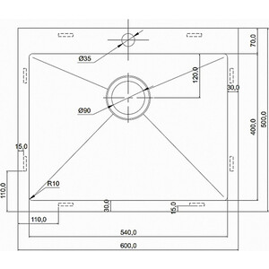 Кухонная мойка Seaman Eco Marino SMV-600-GL.A Gun Light