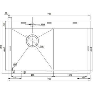 Кухонная мойка Seaman Eco Marino SMV-780R-LG.A Light Gold
