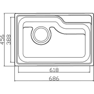 Кухонная мойка Seaman Eco Wien SWT-6845.A Steel Satin