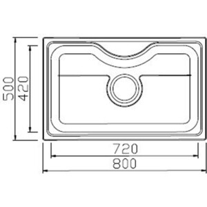 Кухонная мойка Seaman Eco Wien SWT-8050.A Steel Satin