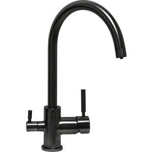 Смеситель для кухни Seaman Barcelone с подключением фильтра, темная оружейная сталь (SSL-5385-DG)