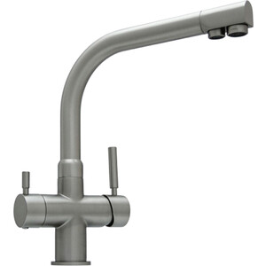 Смеситель для кухни Seaman Barcelone с подключением фильтра, никель сатин (SSL-5385-MS)