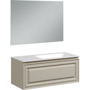 Мебель для ванной Sancos Very 100х45 правая, Beige Soft