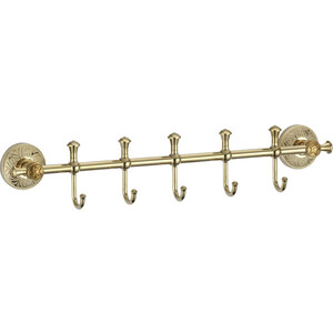 Планка Savol серия 58b 5 крючков, золото (S-005875B)