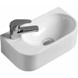 Раковина накладная Vincea 40х21 левая, белая (VBS-506L)