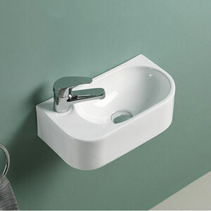 Раковина накладная Vincea 40х21 левая, белая (VBS-506L)